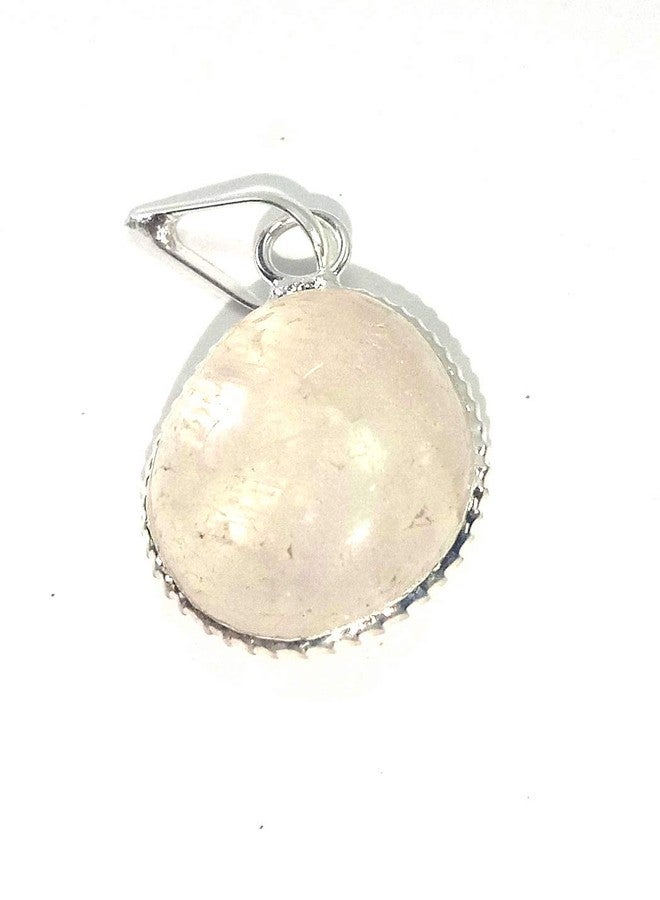 CA AGATE Rose Quartz Lite Tumbled Healing Pendant Necklace Healing Crystals Pendant - Image 1