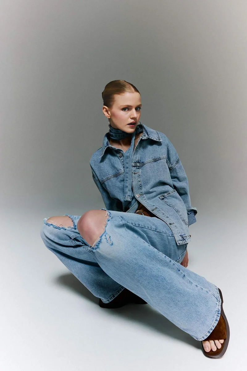 DeFacto Wide Pocket Denim Jacket