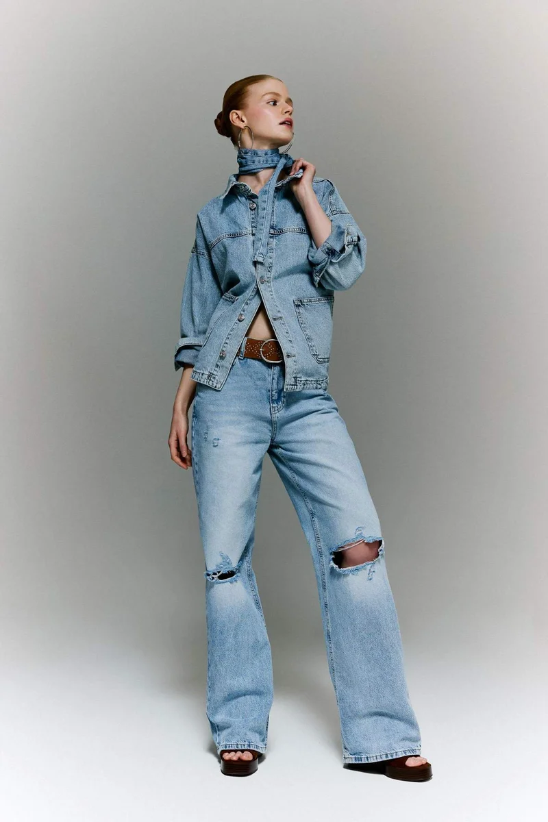DeFacto Wide Pocket Denim Jacket