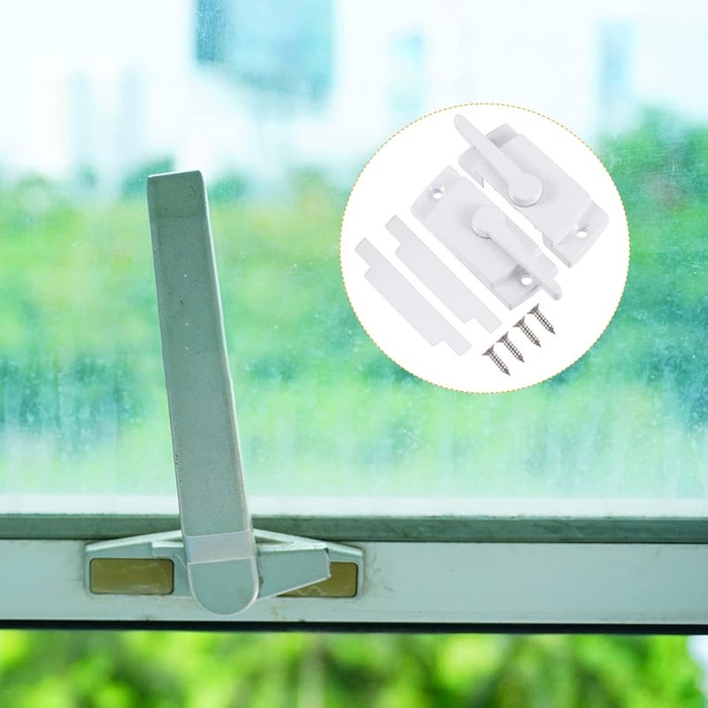 2 Pack Window And Door Security Crescent Locks Push Pull Safety Buckle For Home Hospital School Hotel - Image 5