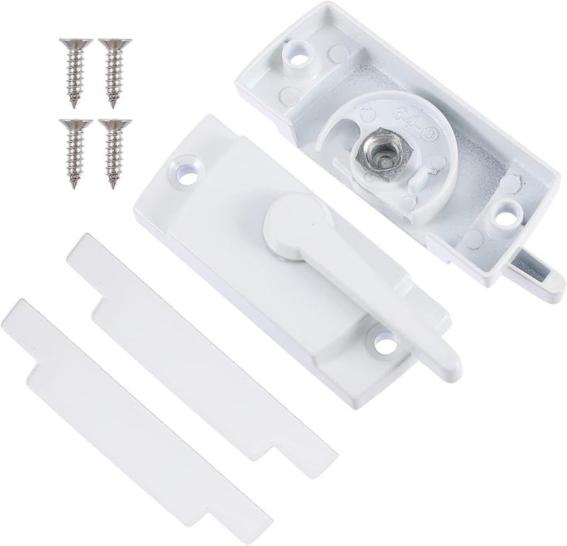 2 Pack Window And Door Security Crescent Locks Push Pull Safety Buckle For Home Hospital School Hotel - Image 1