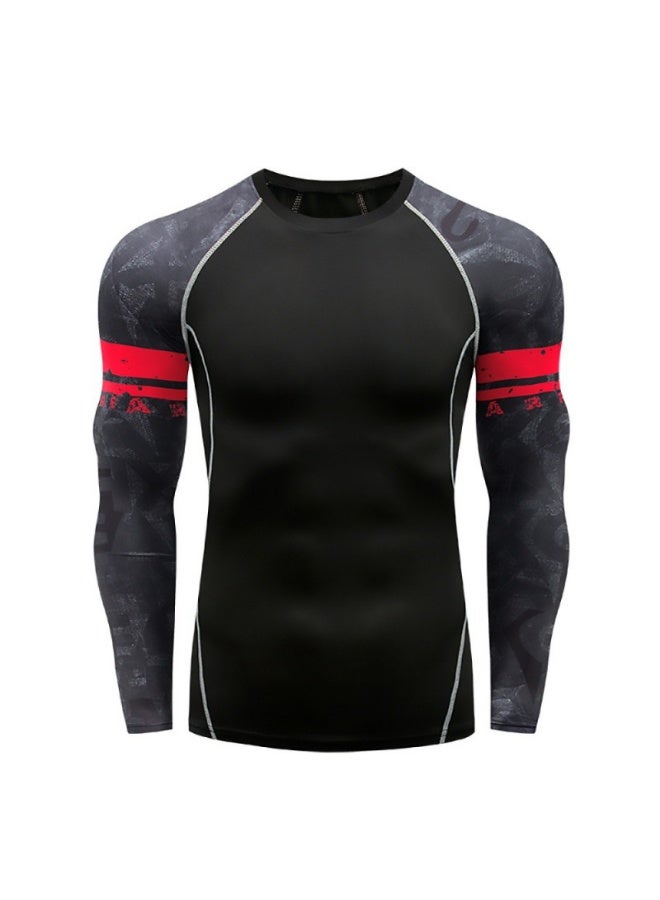 Workout Top Running T-Shirts Outdoor Hiking Mountaineering Weight Loss Fitness Sports Quick Drying Breathable Compression Shirt - Image 3