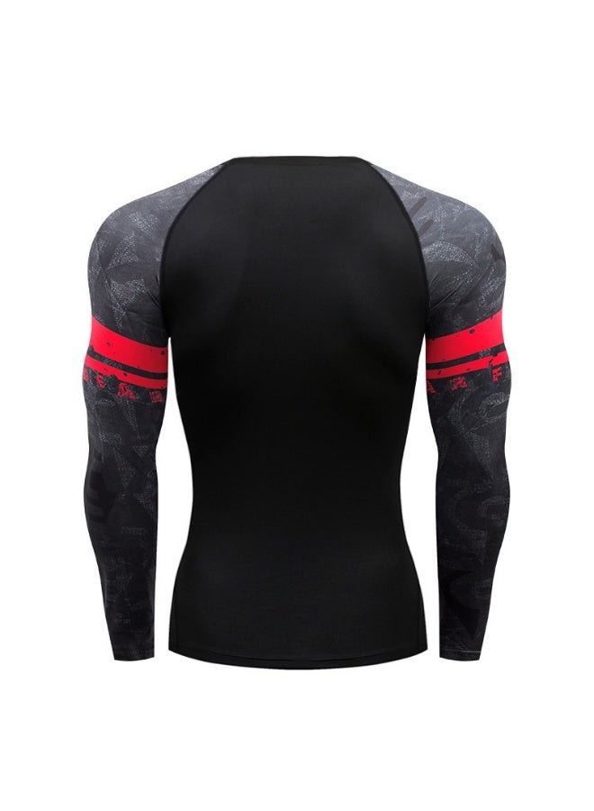 Workout Top Running T-Shirts Outdoor Hiking Mountaineering Weight Loss Fitness Sports Quick Drying Breathable Compression Shirt - Image 2