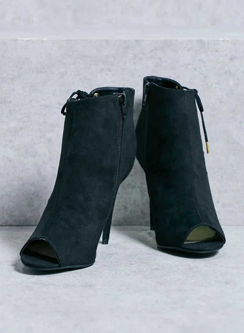 Qupid Peek-A-Boo Booties