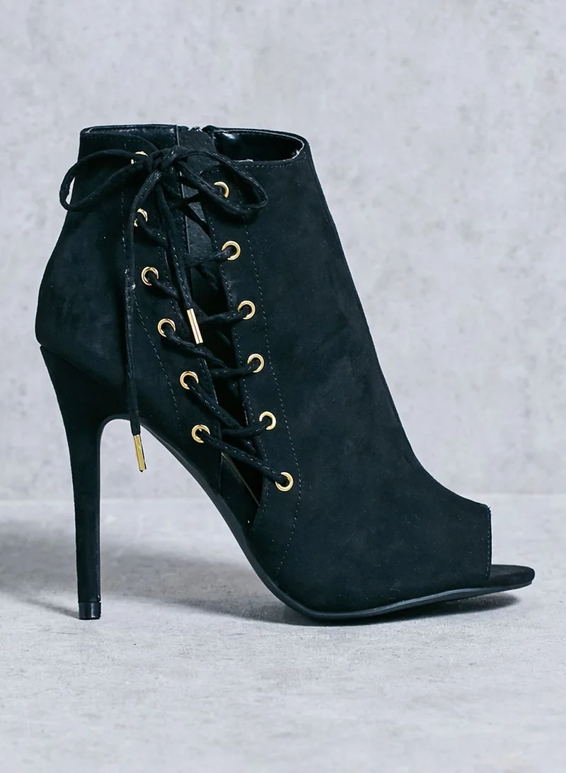 Qupid Peek-A-Boo Booties