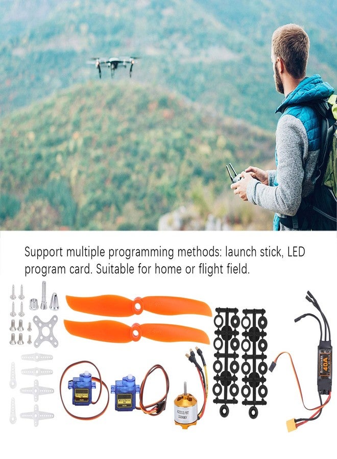 Chazcool RC Plane Motor Kit, RC Airplane Motor 2212 KV2200 Motor + 40A XT60T ESC + SG90 Servo + 6035 Propeller Accessory Kit, RC Airplane Power Kit - Image 2