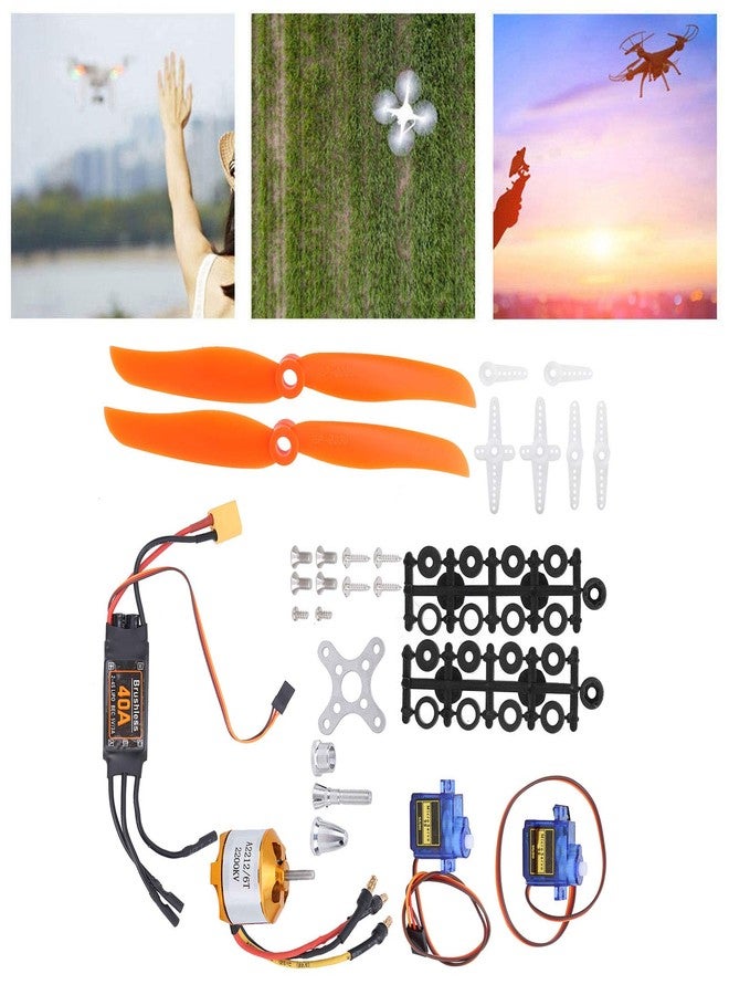 Chazcool RC Plane Motor Kit, RC Airplane Motor 2212 KV2200 Motor + 40A XT60T ESC + SG90 Servo + 6035 Propeller Accessory Kit, RC Airplane Power Kit - Image 5