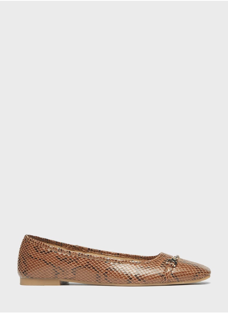 shoexpress - Square Toe Flat Ballerinas - Image 1