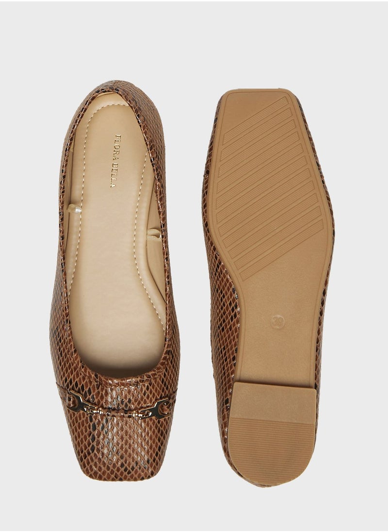 shoexpress - Square Toe Flat Ballerinas - Image 1