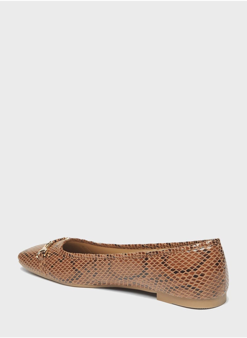 shoexpress - Square Toe Flat Ballerinas - Image 1
