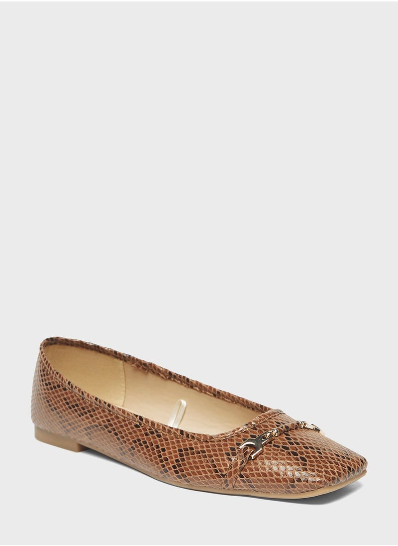 shoexpress - Square Toe Flat Ballerinas - Image 1