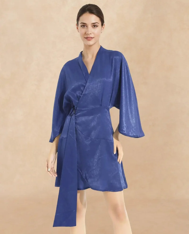 Rareism Women's Flare Plain Mini Dress