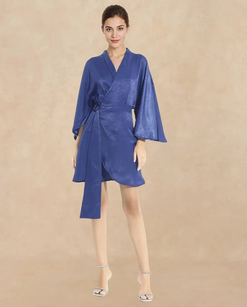Rareism Women's Flare Plain Mini Dress