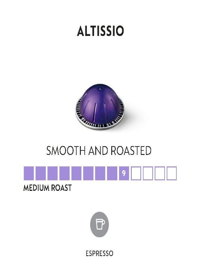 Nespresso - Nespresso Capsules VertuoLine, Altissio, Medium Roast Espresso Coffee, 50 Count Coffee Pods, Brews 1.35 Ounce (VERTUOLINE ONLY) - Image 1