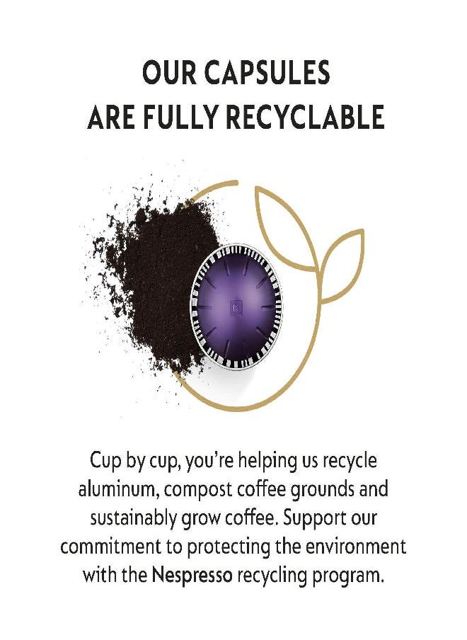 Nespresso - Nespresso Capsules VertuoLine, Altissio, Medium Roast Espresso Coffee, 50 Count Coffee Pods, Brews 1.35 Ounce (VERTUOLINE ONLY) - Image 1