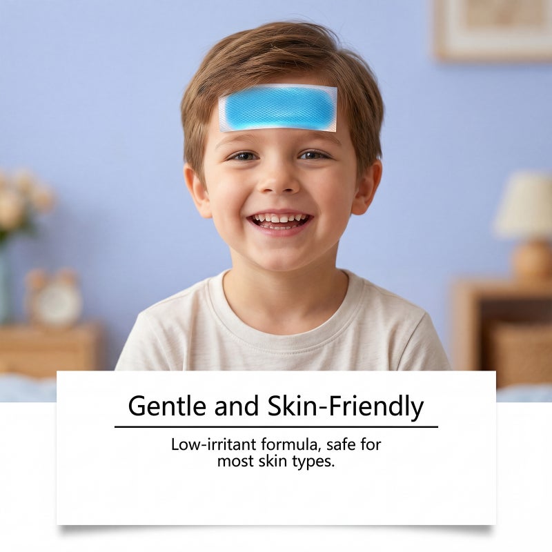 LANISKA Children's Forehead Cooling Patch - 2 Cool Gel Sheets for Baby Fever Relief - Image 3