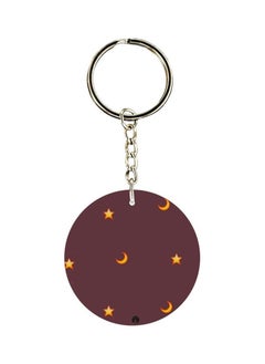 Star Printed Double Sided Keychain