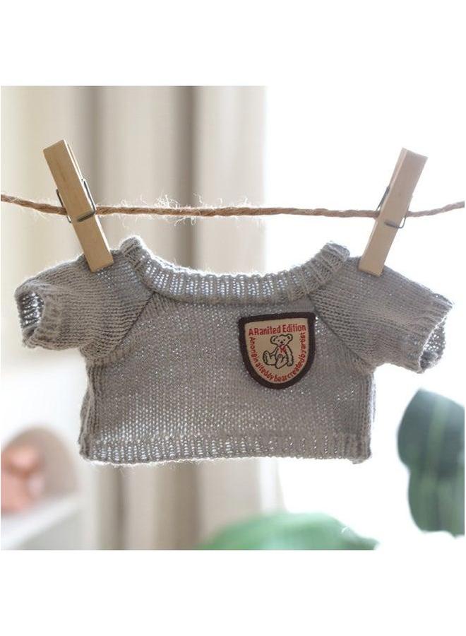 Little Bear Clothes Cotton Doll Costume Sweater Teddy 30cm Plush Toy Doll-Color:LOVE Sweater-Height:About 12 High And 20 Wide - Image 5