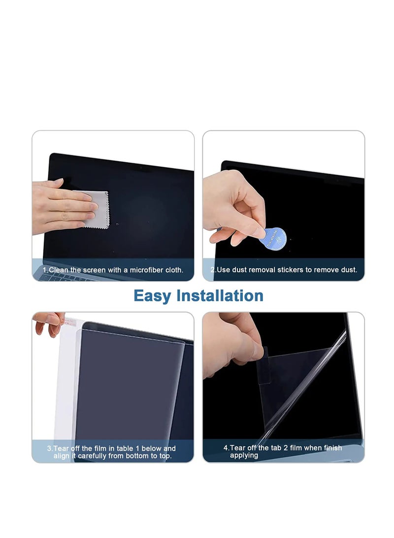واقي شاشة لجهاز MacBook Air مقاس 13.6 بوصة (2024/2022، M3/M2، A3113/A2681)، طبقة غير لامعة من مادة البولي إيثيلين تيرفثالات، مضادة للتوهج، مضادة لبصمات الأصابع - Image 5
