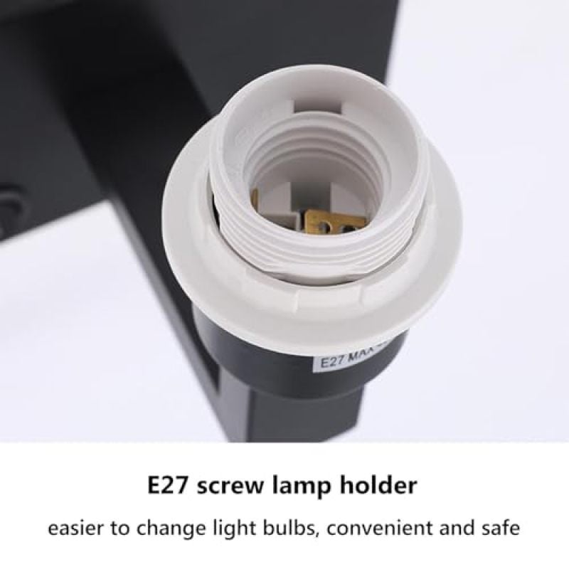 Gold Wall Sconce With Switch 360° Adjustable Fabric Shade Eye-Friendly LED Reading Light - Flexible Hardwired Bedside Wall Lamp With Push Button Control for Bedroom Living Room Hotel - Image 5