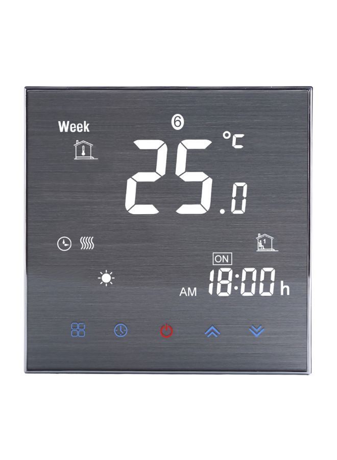 NIBEMINENT LCD Smart Thermostat Digital Temperature Controller Grey 3.39x3.39inch - Image 1