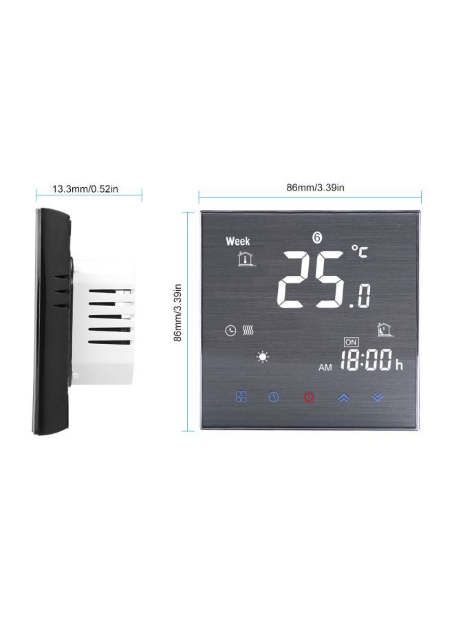 NIBEMINENT LCD Smart Thermostat Digital Temperature Controller Grey 3.39x3.39inch - Image 3