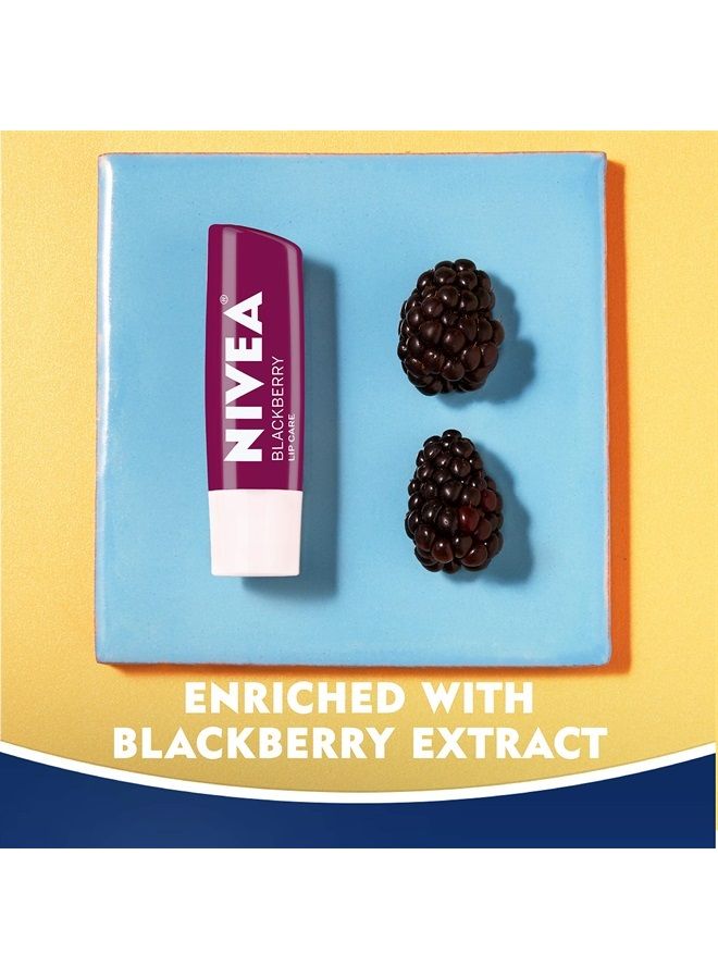 Nivea عناية بالشفتين، مجموعة بلسم الشفاه بالفواكه، بلسم شفاه ملون، 0.17 أونصة، 4 قطع (عبوة من 1) - Image 5