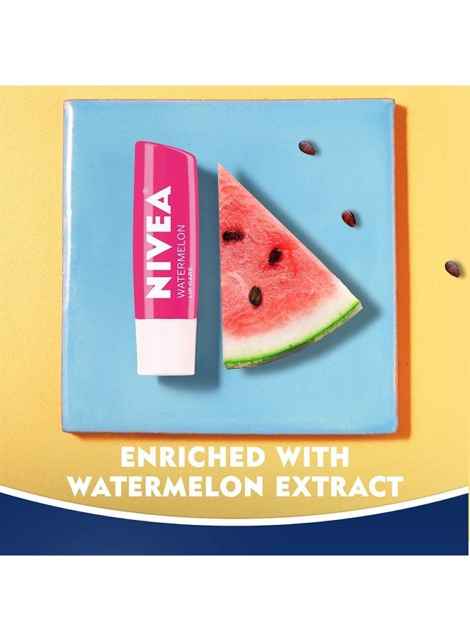 Nivea عناية بالشفتين، مجموعة بلسم الشفاه بالفواكه، بلسم شفاه ملون، 0.17 أونصة، 4 قطع (عبوة من 1) - Image 4