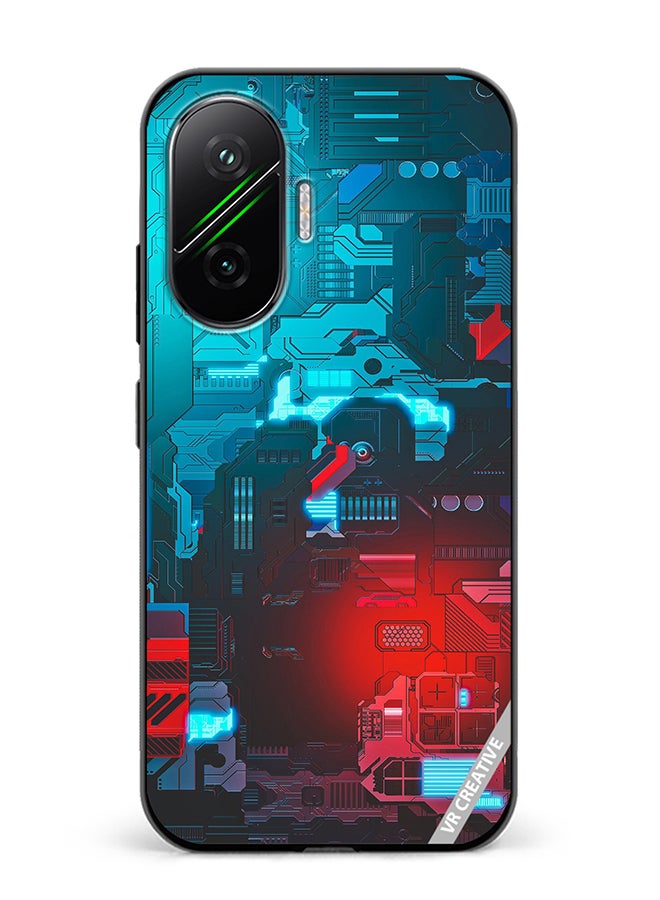 Protective Case Cover For Xiaomi Poco F7 Tech M7 Design Multicolour