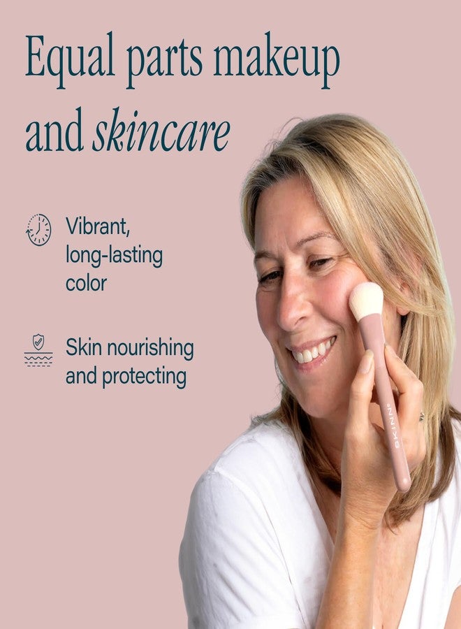 SKINN Treatment Liquid Blush for Cheeks, Pink - Vibrant, Long-Lasting & Buildable Color - Skincare-Infused Make-Up for Fine Lines & Wrinkles - Hydrating & Lightweight Face Makeup Cosmetics - Image 3