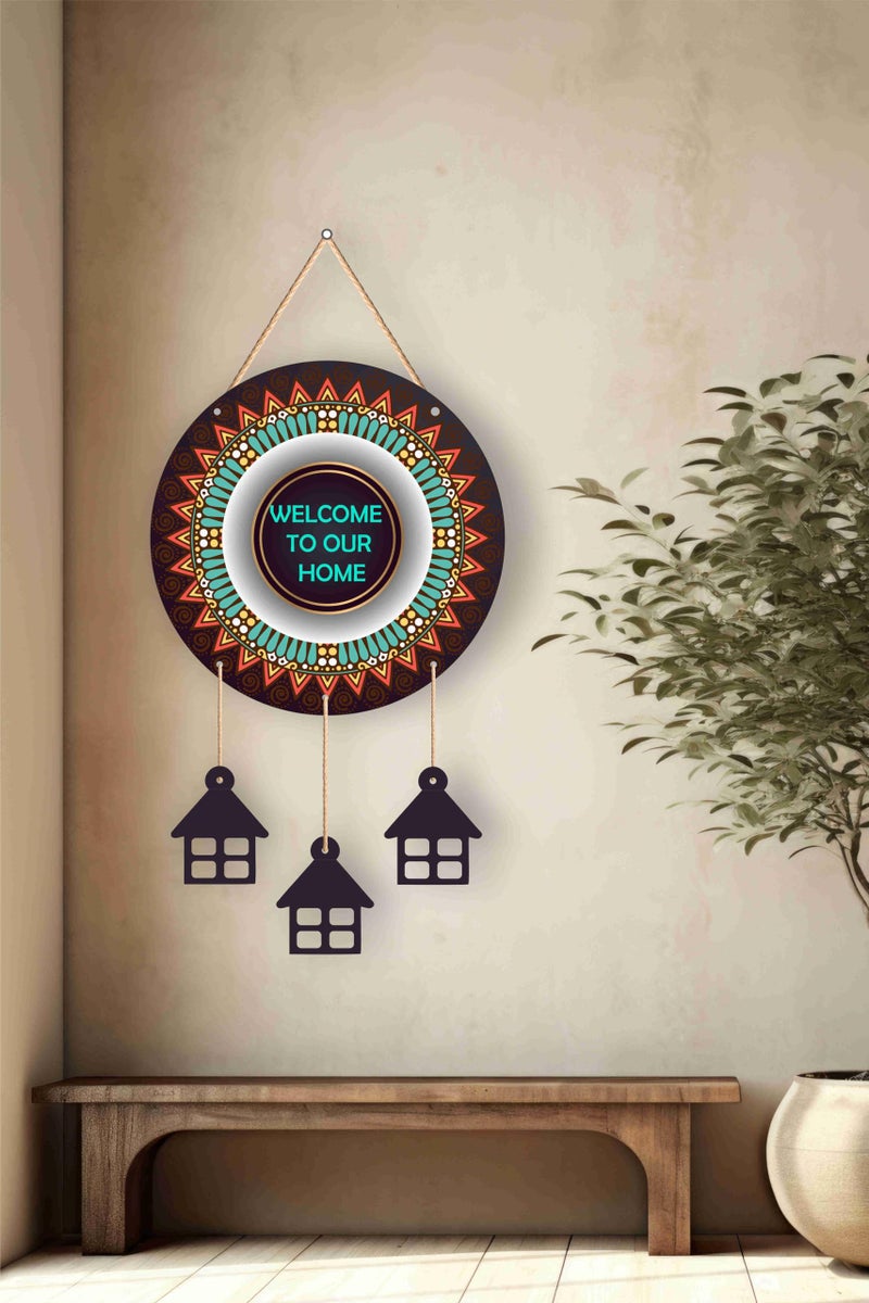 SAF paintings Welcome to our Home Mdf Wooden Wall Hanging Home Decor Plates, wall painting, wall hanging For home decoaration, office, living room, wall decoration WHWH-218 - Image 2