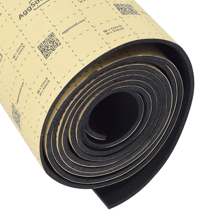 AggSound Sound Deadening Mat 12inch13 mm 6sqft  Closed Cell Foam Car Sound Deadening Material  SelfAdhesive Hood Insulation Heat Shield Auto Sound Dampening