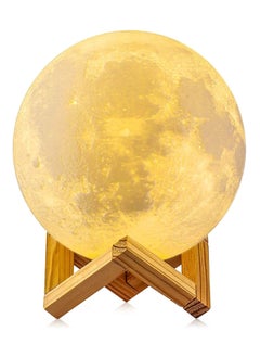 Huitich 7-Color Changing Rechargeable Moon Night Lamp with Stand  - Image 1