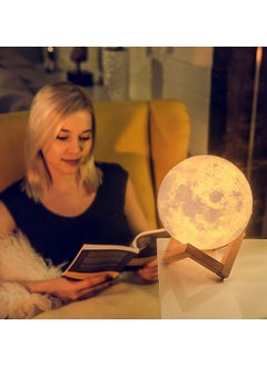Huitich 7-Color Changing Rechargeable Moon Night Lamp with Stand  - Image 3