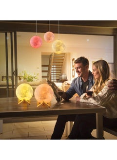 Huitich 7-Color Changing Rechargeable Moon Night Lamp with Stand  - Image 5