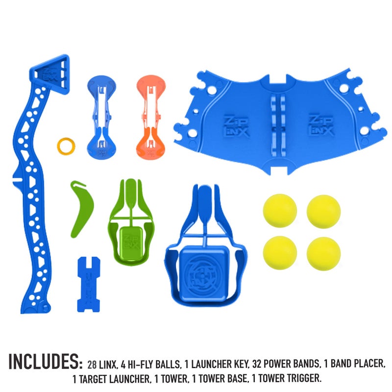 John Adams | ZipLinx - Power Tower Set: high-flying chain-reaction fun! | Jumping Domino Action | Domino and Tile Games | Ages 6+ - Image 2