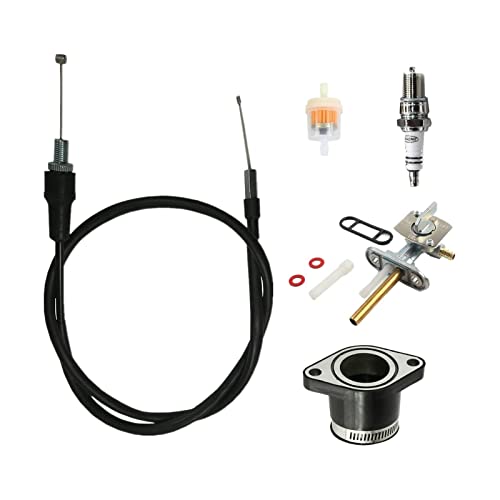 WHFZN YFM 450 Carburetor For Yamaha Kodiak 450 Carb 2003 2004 2005 2006 With Air Filter & Intake Manifold Boot And Throttle Cable - Image 3