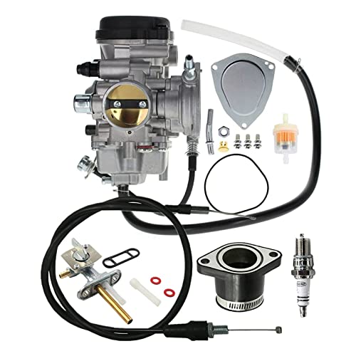 WHFZN YFM 450 Carburetor For Yamaha Kodiak 450 Carb 2003 2004 2005 2006 With Air Filter & Intake Manifold Boot And Throttle Cable - Image 1