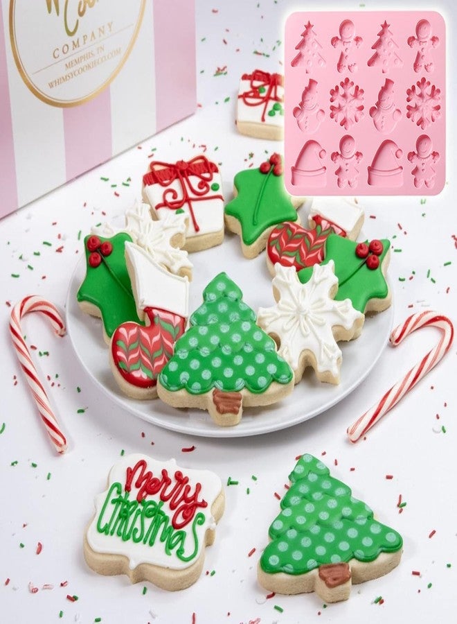 BAKING SET Silicone Christmas Chocolate Molds Gingerbead Man,Christmas Tree,Snowflake,Snowman and Christmas Hat Shape 3D Chocolate Candy Moulds for Holiday Baking Pack 1 - Image 4