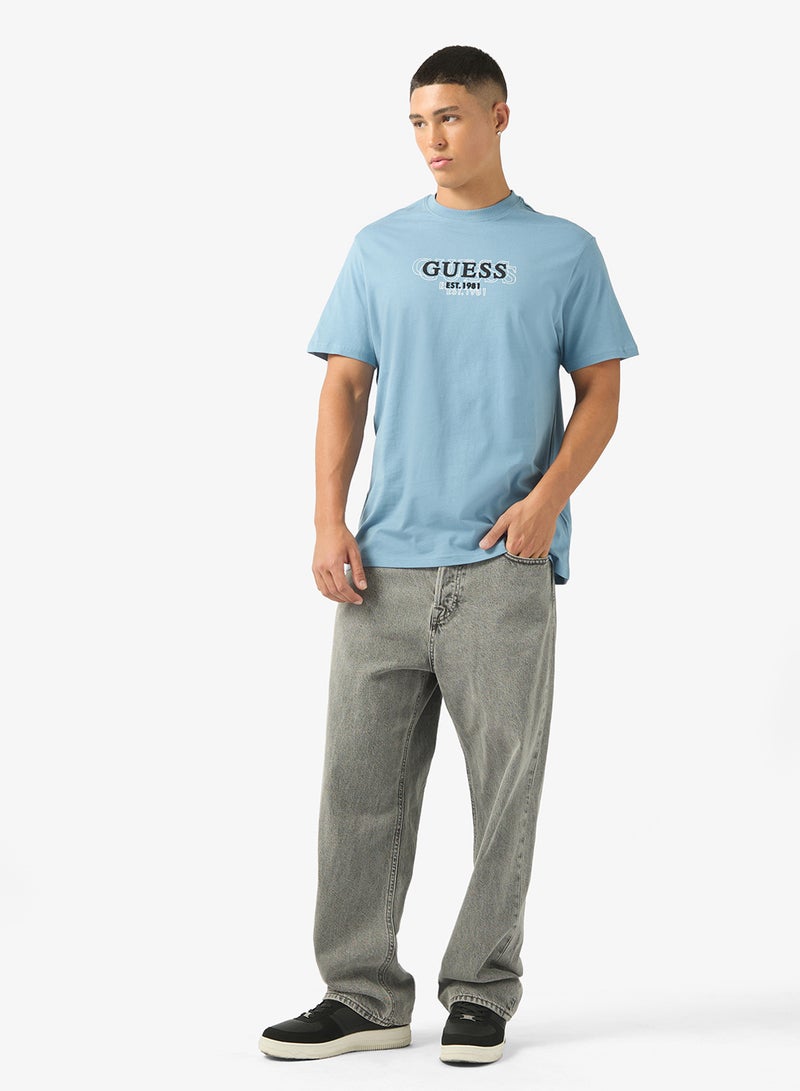 GUESS Logo Crew Neck T-Shirt - Image 4