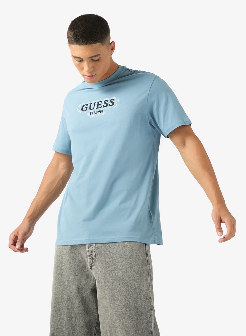 GUESS Logo Crew Neck T-Shirt - Image 1