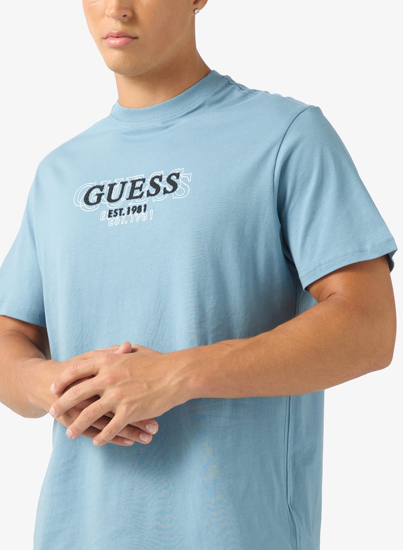 GUESS Logo Crew Neck T-Shirt - Image 3