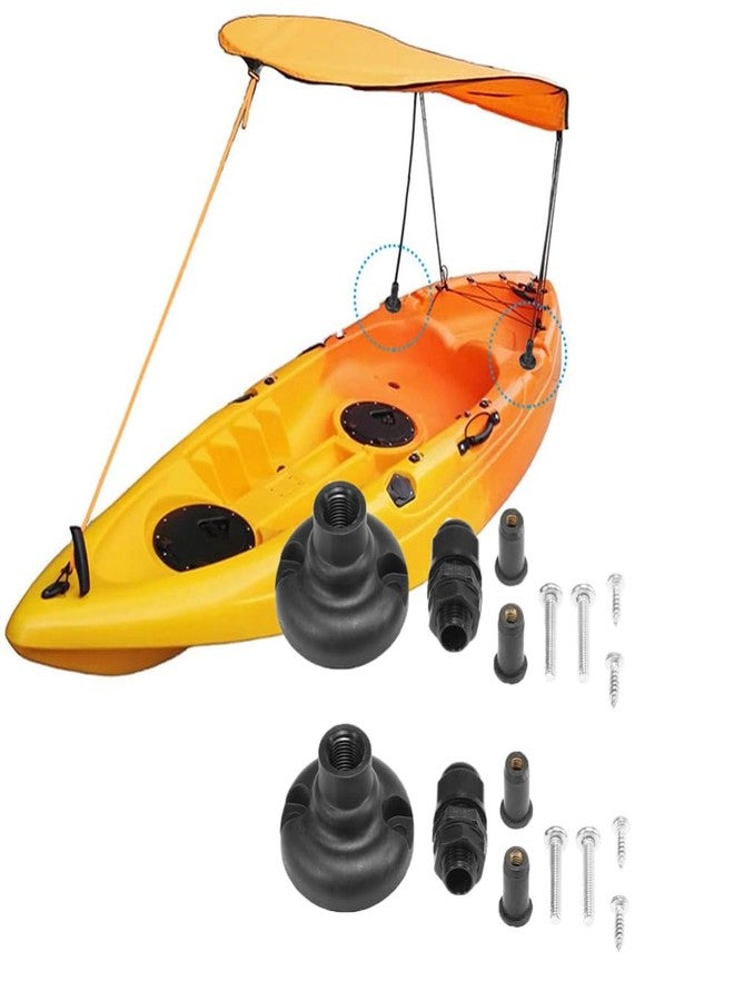Gaderth Kayak Canopy Mount Base Hardware Kit, Kayak Boat Canoe Sun Shade Canopy Base Hardware Kit with Screws, Boating Kayak Canoe Accessories Base B Set Includes Screws - Image 1