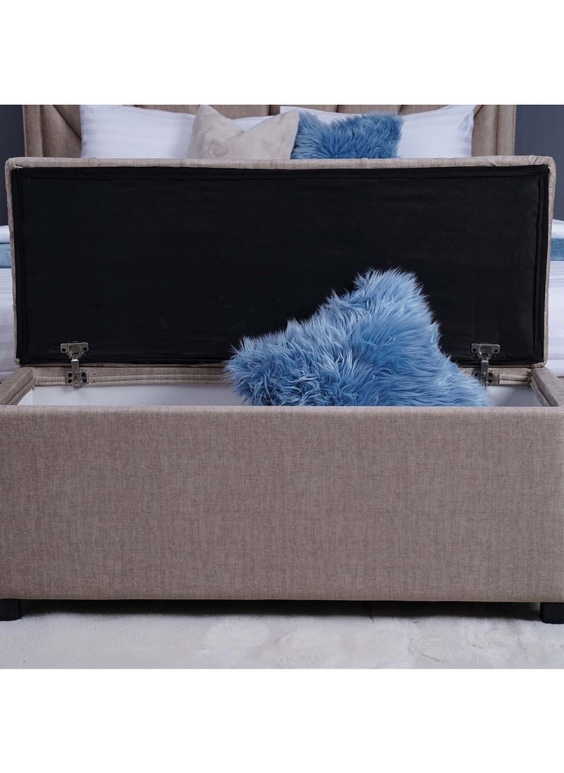 Pan Home مقعد تخزين جيجاستيج من شركة الإمارات - شانيل - لون بيج  - Image 3