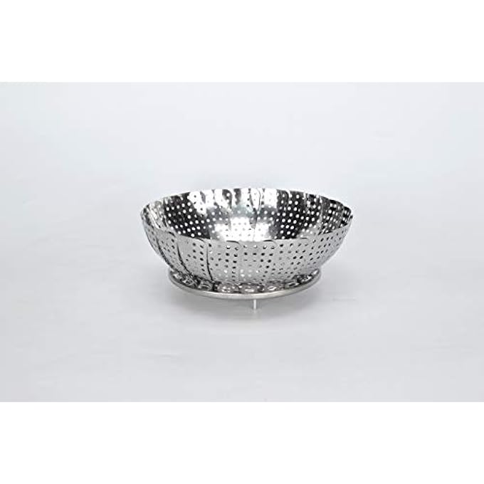 RUNZI Foldable Vegetable Steamer Premium Stainless Steel Vegetable Steamer Basket Veggie Steamer Basket Fits Various Size Pot 6 To 105 - Image 2