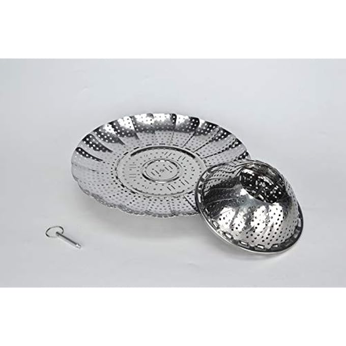 RUNZI Foldable Vegetable Steamer Premium Stainless Steel Vegetable Steamer Basket Veggie Steamer Basket Fits Various Size Pot 6 To 105 - Image 3