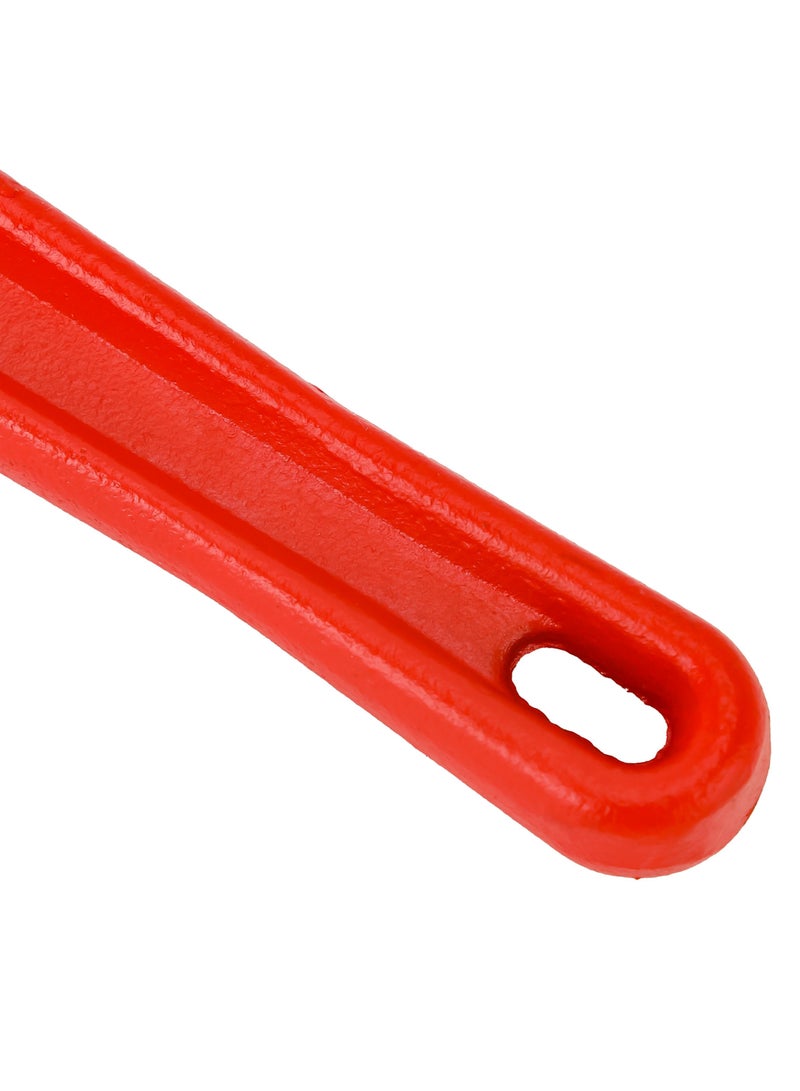 GEEPAS Geepas 8" Pipe Wrench- GT59337, Drop Forged CS Jaw, Satin Finished, with Comfortable Grip, Highly Durable, Perfect for Hardening and Loosening Pipes, Red - Image 4
