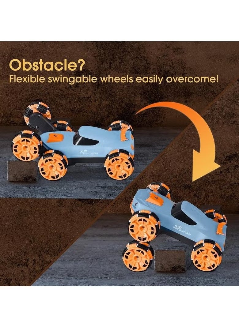 PlayandDream Six Wheel Swing Arm Roll Remote Control Car  - Image 4