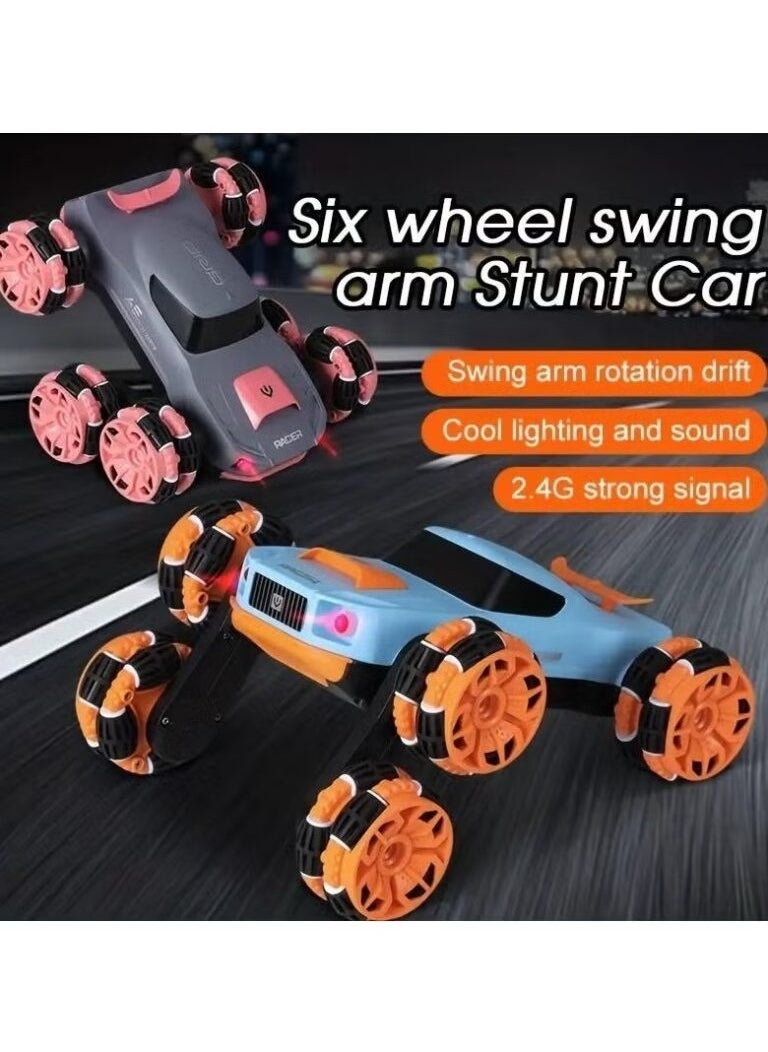 PlayandDream Six Wheel Swing Arm Roll Remote Control Car  - Image 3
