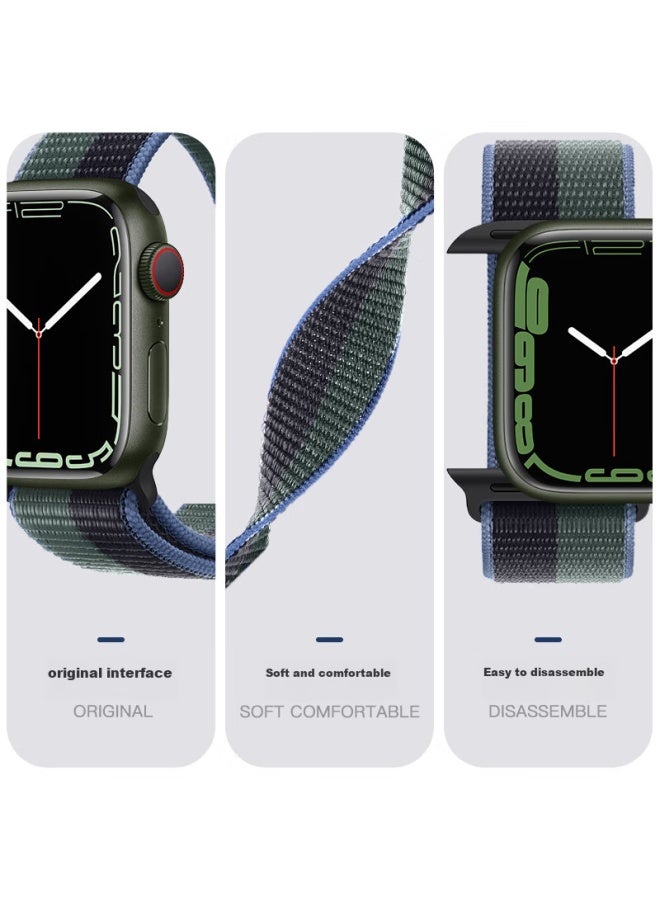 Bho Suitable For Apple Watch Straps, New Apple Watch S10/ultra2 Straps, Iwatch S9/8/7/6/5/se Nylon Loop Sports Straps - Image 4